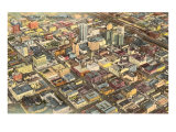 Aerial View of Birmingham  Alabama