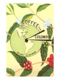Coffee from Colombia  Map  Berries