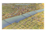 Aerial View of Little Rock  Arkansas