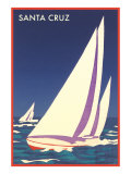 Racing Sailboats  Santa Cruz  California