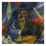 Woman in a Cafe: Compentrations of Lights and Planes