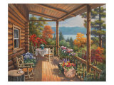 Log Cabin Covered Porch