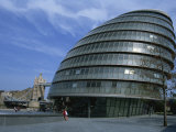 City Hall and Tower Bridge  London  England  United Kingdom  Europe