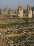 Ruins of Cluniac Priory  Thetford  Norfolk  England  United Kingdom  Europe