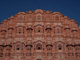 Detail of the Facade of the Palace of the Winds  Jaipur  Rajasthan  India