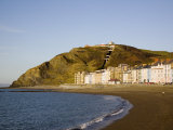 Funicular Cliff Railway on Constitution Hill in Winter Light  Aberystwyth  Wales  UK