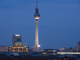 Fernsehturm  Television Tower  Telespargel  Evening  Berlin  Germany  Europe