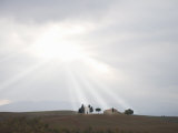 Vitaleta Chapel  Near Pienza  Val D'Orcia  Tuscany  Italy  Europe