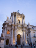 Cathedral in the Evening  Piazza Duomo  Ortygia  Syracuse  Sicily  Italy