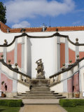 Steps  Statue and Fountain  Ledebour Garden  Prague  Czech Republic  Europe