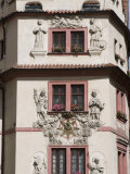 Decorative Facade of House  Karlova  Old Town  Prague  Czech Republic  Europe