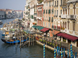 View of Grand Canal and Riva Del Vin from Rialto Bridge  Venice  Veneto  Italy