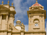 Detail of Cathedral  Noto  Sicily  Italy  Europe