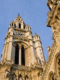 Detail of Neues Rathaus in Morning Light  Vienna  Austria  Europe