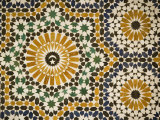 Detail of Zellij Tilework  Musee De Marrakech  Marrakech  Morocco  North Africa  Africa