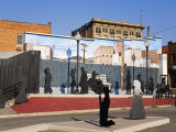 Copper Block Mural  National Historic District  Butte  Montana  USA