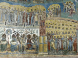 Painted Monastery of Voronet  Moldavia and Southern Bukovina  Romania  Europe
