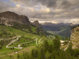 View from Passo Di Gardena  Dolomites  Italy  Europe