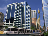 Monorail and Skyline  Darling Harbour  Sydney  New South Wales  Australia  Pacific