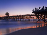 Municipal Pier at Sunset  San Clemente  Orange County  Southern California  USA