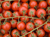 Vine Tomatoes in Street Market  Ortygia  Syracuse  Sicily  Italy  Europe