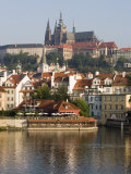 St Vitus's Cathedral and Royal Palace on Skyline  Old Town  Prague  Czech Republic