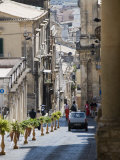 Steep Street  Noto  Sicily  Italy  Europe