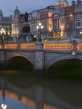 O'Connell Bridge  Reflection  Early Evening  Dublin  Republic of Ireland  Europe