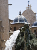 Turia Fountain  Plaza De La Virgen  Valencia  Mediterranean  Costa Del Azahar  Spain  Europe