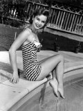 Debbie Reynolds Poolside  1954