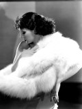 Lupe Velez Wearing White Fox Cape  c1934