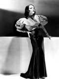 Lupe Velez Wearing Blue Satin Skirt with Red Taffeta Jacket  1933