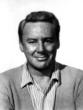 Van Johnson  Wearing a Sweater and Striped Shirt