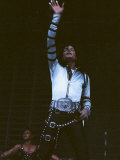 Michael Jackson Performing on Stage at Wembley During the Bad Concert Tour  July 14  1997