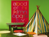 Red Rainbow Alphabet