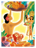 The Hawaiian Abundance  Menu Cover  c 1930s