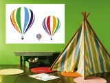 Rainbow Hot Air Balloons