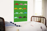 Green Rainbow Rhinos