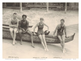 Duke Kahanamoku and Friends on Waikiki Beach  Honolulu  Hawaii