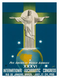 Pan American Airways Rio de Janeiro  Brazil  Christ on the Cross  c1955