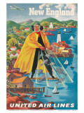 United Airlines New England  c1940