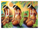 The Sun at the Source of Life  Hawaiian Hula Girls