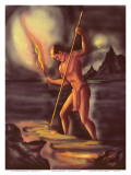 Night Fisherman  Cover from The Story of Hawaii  c1930s
