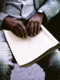 Ray Charles Reading Braille