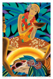 The Hawaiian Luau  Menu Cover  c 1930s