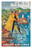 United Airlines New England  c1940