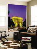 Arc de Triomphe  Night View  Paris  France
