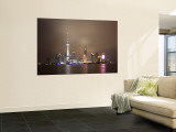 China  Shanghai  Pudong Skyline Across Huangpu River
