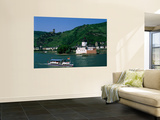 Pfalz Castle and Rhine River  Kaub  Rhineland  Rhine Valley  Germany