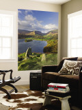 Grasmere Lake and Village from Loughrigg Fell  Lake District  Cumbria  England